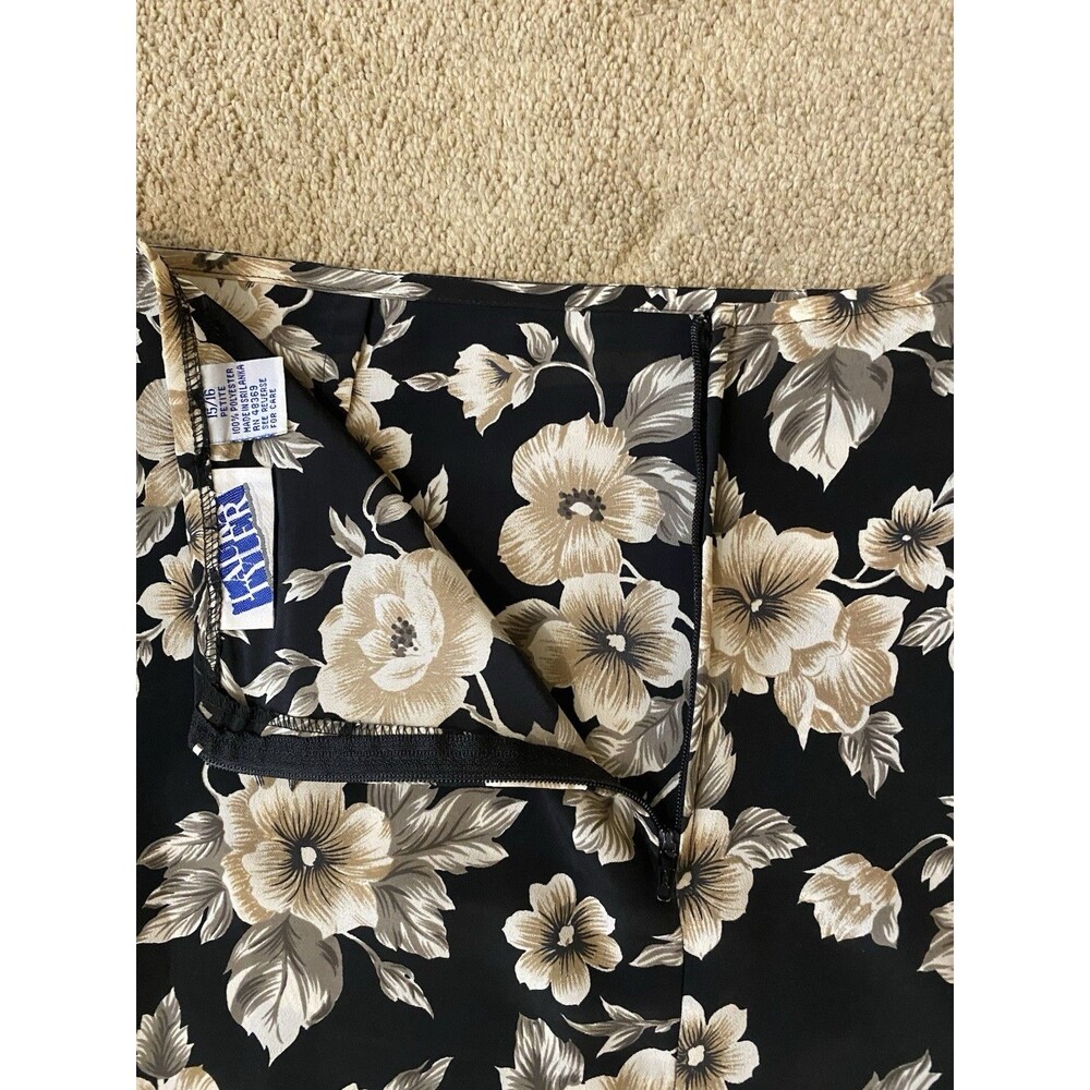 Vintage 90s/Y2K Laura Tyler Floral Maxi Skirt Whimsigoth Size 15/16 Petite - Picture 8 of 10